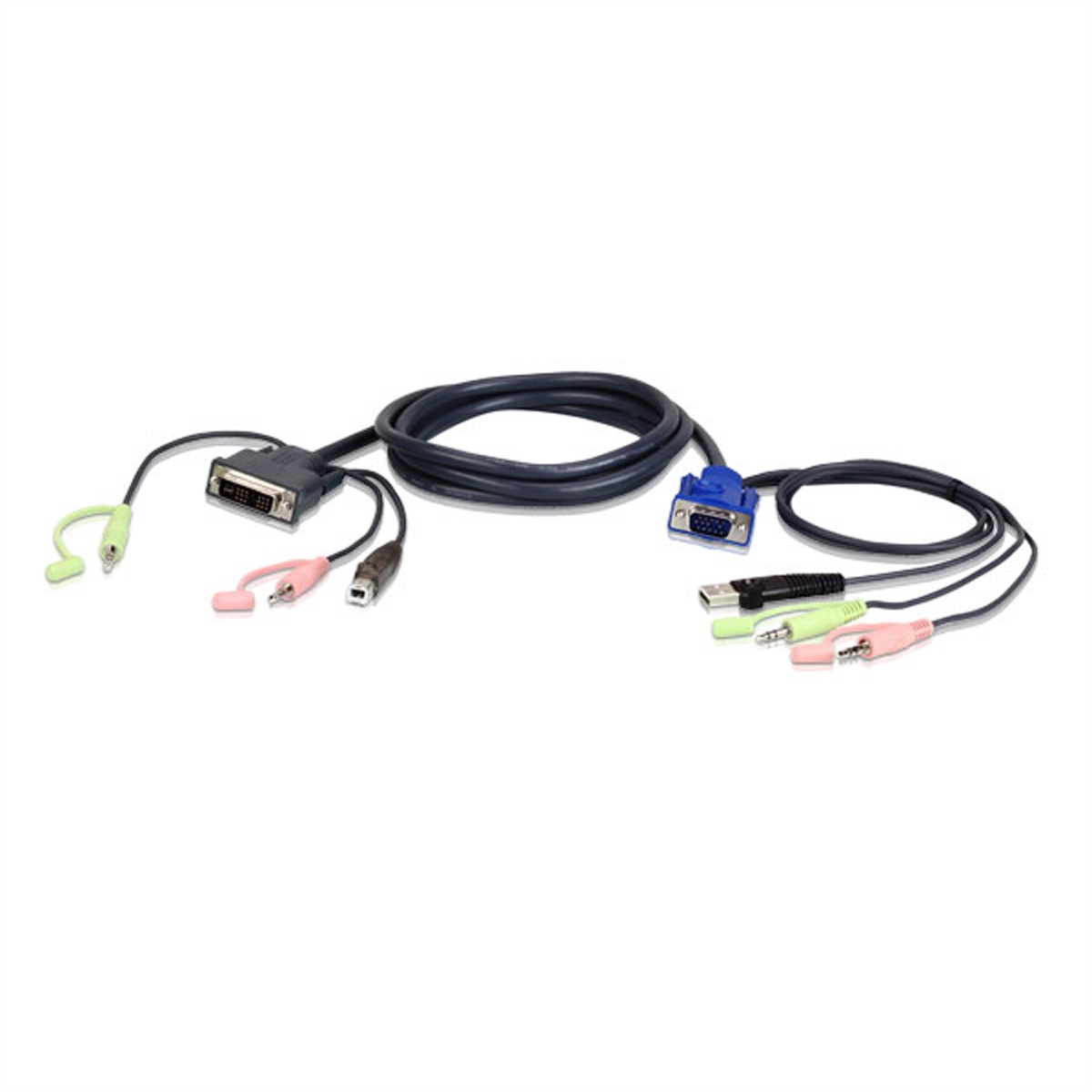 ATEN 2L-7DX3U KVM-Kabel VGA zu DVI 3m, schwarz, 3 m Image
