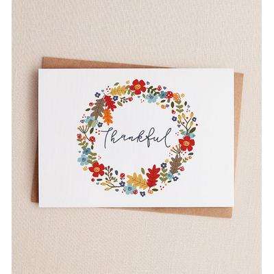 1-800-Flowers Everyday Gift Delivery Thankful Wreath Thanksgiving Greeting Card