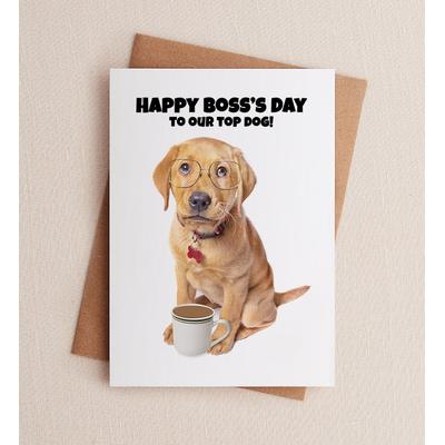1-800-Flowers Seasonal Gift Delivery The Top Dog Boss's Day Greeting Card