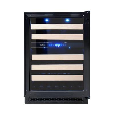 Vinotemp VT-24PR46 23 1/2" 1 Section Commercial Wine Cooler w/ 1 Zone, 46 Bottle Capacity, 115v, Black