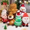 Simpatico Babbo Natale e alce Pupazzo di neve Gingerbread Man Giocattoli di peluche Peluche Bambola Regali di Natale per bambini Decorazione della casa per bambini