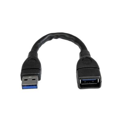 Startech - st USB3EXT6INBK - usb 3.0 Kabel, a Stecker auf a Buchse, 0,15 m (USB3EXT6INBK)