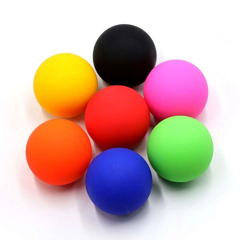 Mini Silikon Faszien Ball Körper Muskel Relex Gerät Zurück Fuß Massage Trainer Ball Sport Fitness Pilates Yoga Ball Image