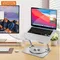 360 ° Drehbarer Laptop-Tablet-Halter aus Aluminiumlegierung, Desktop-Ständer, aushöhlen, Wärmeableitung für MacBook 10–16 Zoll Laptop-Halterung