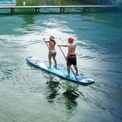 AQUA MARINA 2 3-PERSON großes aufblasbares Sup-Stand-Up-Paddle-Board Surfbrett SUPER TRIP TANDEM-Surfbrett aufblasbares Kajak
