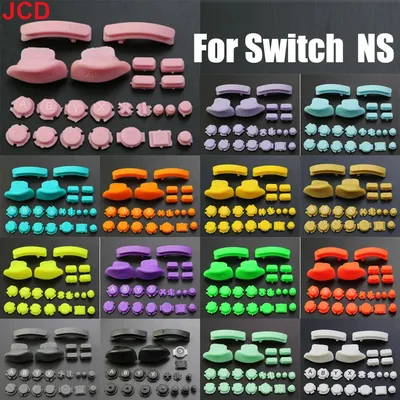 JCD Für Schalter NS NX Joy-Con Komplettes Set Ersatz ABXY Richtungstasten D-Pad-Taste SR SL L R ZR Image