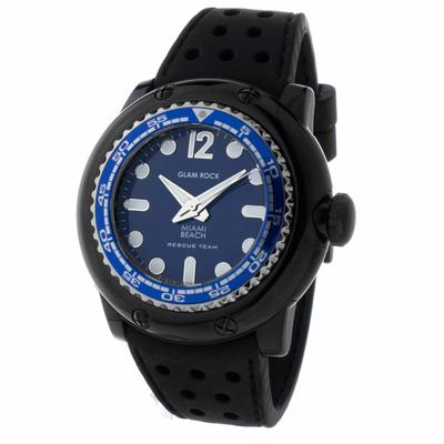 Glam Rock Unisex-Uhr Quartz Schwarz