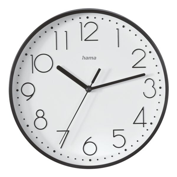 Hama Wanduhr »Salina« Ø 22 cm schwarz Image