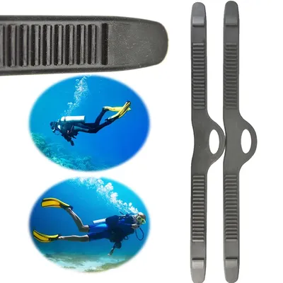 1 Pair Diving Fins Strap Adjustable Fins Replacement Buckle Strap Diving Fins Accessories for Scuba