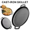 30cm Cast Iron Pancake Pizza Pan with Dual Handles Steak Pork Chicken Cooking Pot Kitchen Outdoor