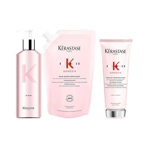 Kérastase - Genesis Bundle XL NUTRI (Bain Nutri Refill / Spülung / Alu-Flasche)* Haarpflegesets 0,7 l Damen