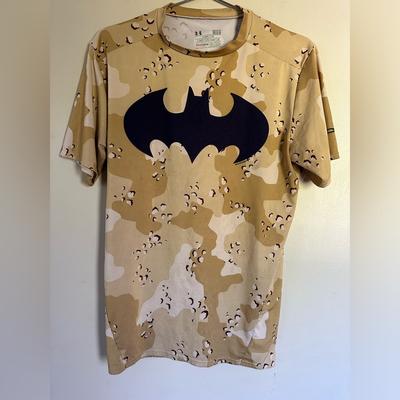 Under Armour Shirts & Tops | Under Armour Youth Boys Camo Batman Shirt Size Large | Color: Tan | Size: Lb
