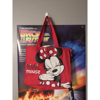 Disney Bags | Disney Minnie Mouse Top Zip Tote Shopping Beach Bag Red | Color: Red | Size: Os