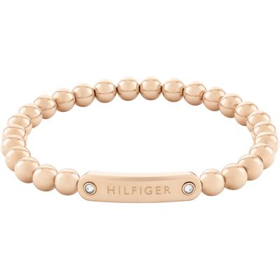 Armband TOMMY HILFIGER "METAL BEADS, 2780934, 2780935, 2780936", rosa (roségoldfarben, weiß, weiß), Armbänder, Damen, Ed