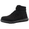 Winterboots TOM TAILOR, Herren, Gr. 41, schwarz, Lederimitat, Textil, unifarben, casual, Schuhe, Winterstiefelette, Schnürboots mit Innenreißverschluss