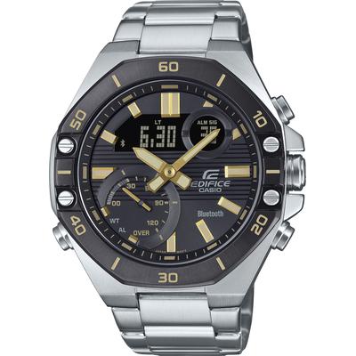 Smartwatch CASIO EDIFICE, silber (edelstahlfarben), Smartwatches, Armbanduhr, Herrenuhr, Edelstahlarmband, Bluetooth,bis 10 bar wasserd. Image