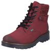 Winterstiefelette RIEKER, Damen, Gr. 37, rot (bordeaux used), Nubuklederimitat, Textil, sportlich, Schuhe, Winterboots mit wasserabweisender riekerTEX-Membran