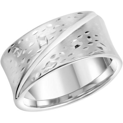 Fingerring FIRETTI "Schmuck Geschenk Silber 925 Damenring Ring Struktur" Gr. 58, silber (silberfarben), Fingerringe, Damen, 58, Silber 925 (Sterlingsilber), 8,7mm Image