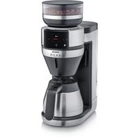 SEVERIN Kaffeemaschine mit Mahlwerk KA 4853 FILKA, gebürstet, matt, schwarz, silber, 1,4 l, 10 Tasse(n), Kaffeemaschinen