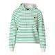 Kapuzensweatshirt PIECES "PCCHILLI LS HOODIE STRIPES EMB NOOS BC", Damen, Gr. S (36), weiß (cloud dancer stripes:parakeet, heart emb), Sweatware, Obermaterial: 50% Baumwolle, 50% Polyester, gestreift, modisch, regular fit normal, Rundhals, Langarm,...