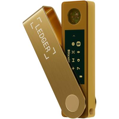 LEDGER Krypto Hardware-Wallet "Nano X", gold, B:1,86cm H:7,2cm T:1,18cm, Chipkartenleser Image