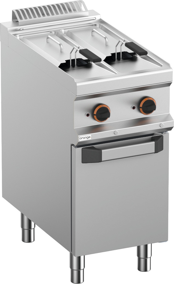 orange. orange Elektro-Fritteuse Serie 70, 2x 7L, mit geschlossenem Unterbau, 10,5 kW Image