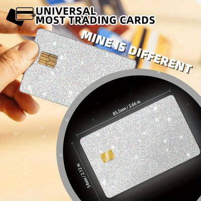 TEMU 1pc, Light Silvery Solid Color Pattern Sticker/ Credit Card Anti-theft Personal Privacy