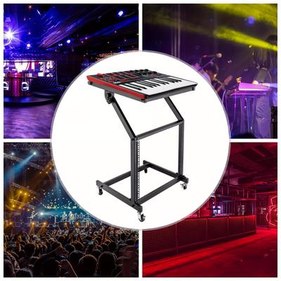 TEMU Pro 9u Dj Mixer Stand Rack Mount Stage Cart Music Equipment Studio Party Show Us