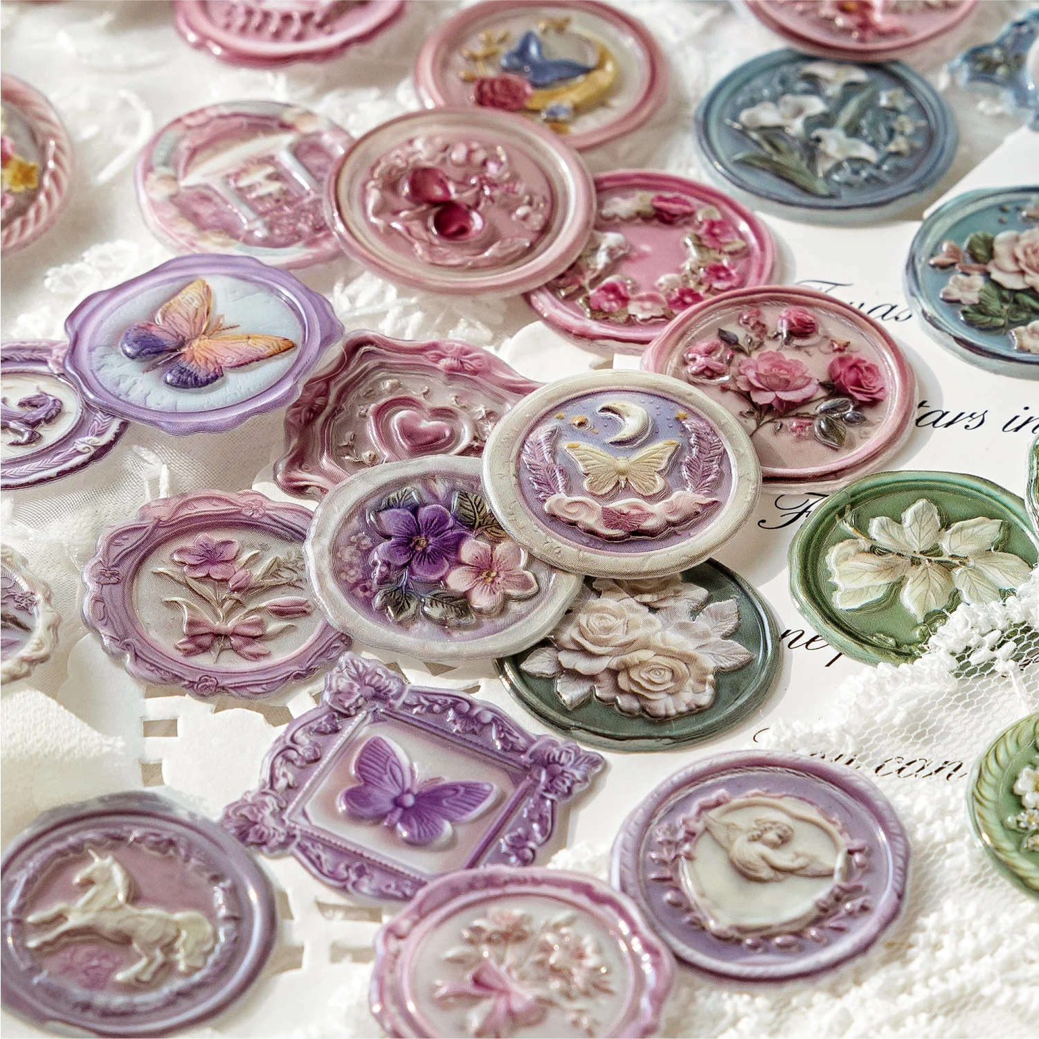 Pack d'autocollants compte-gouttes circulaire, étiquettes autocollantes décoratives pour Scrapbooking, faites à la main, fournitures artisanales pour Album journal intime, DIY bricolage, 15 pièces