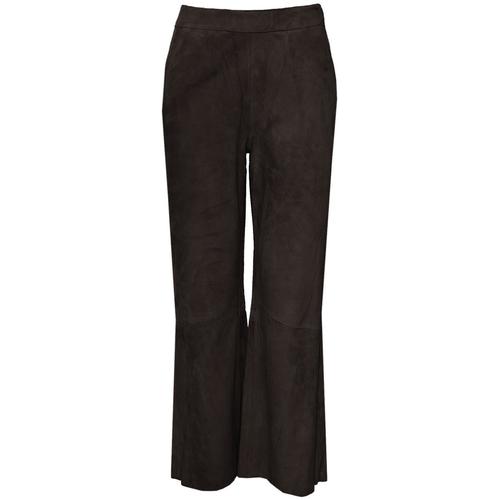 Maze Lederhose Damen grau, M