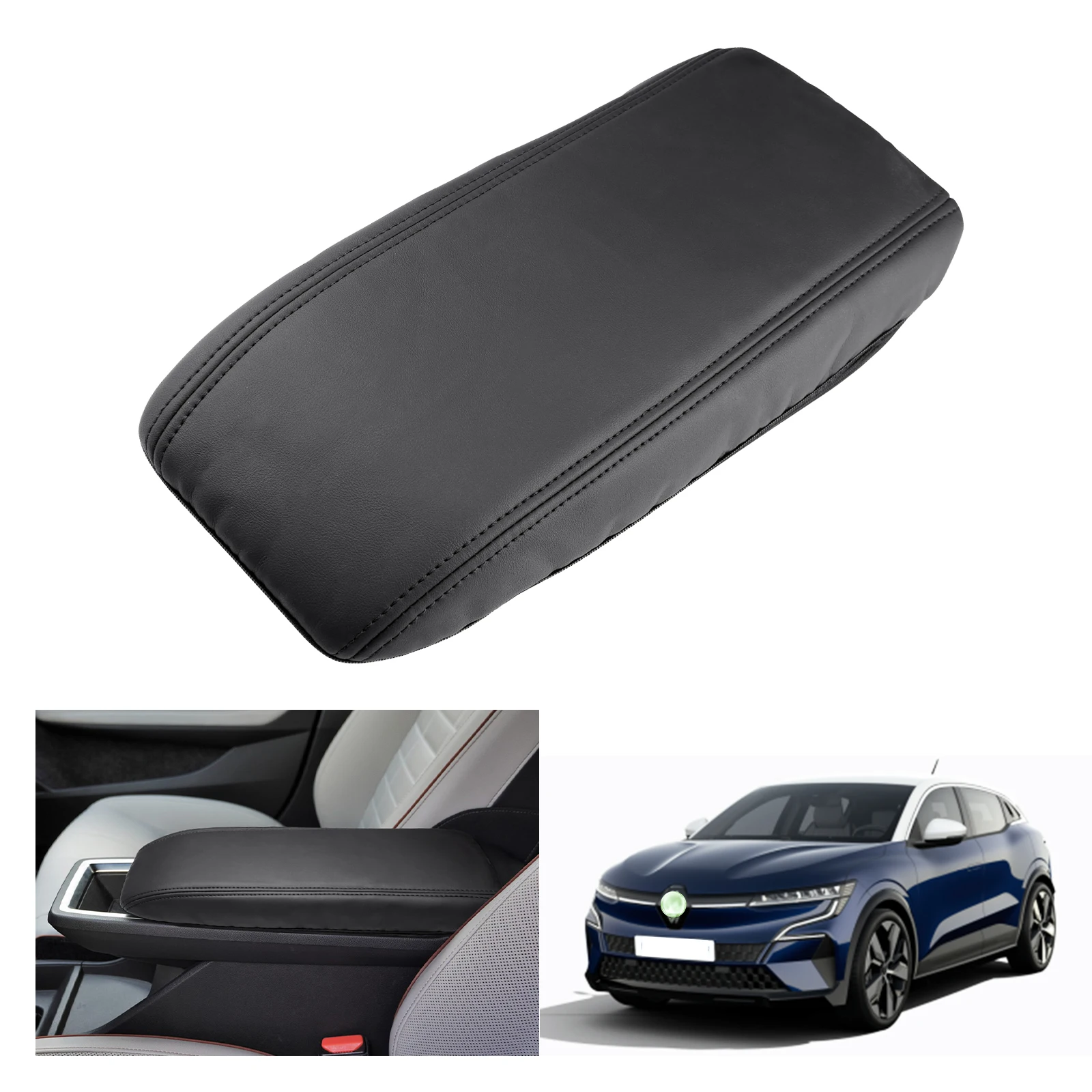 RUIYA Car Central Control Armrest Cover Cover Pad for Renault Megane E-Tech 2022 2023 2024 Armrest Box Pad Auto Renault Megane Accessories