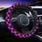 2024 nouveau protecteur de volant en damier Auto couverture de volant de voiture Plaid universel 37-38cm protecteur de volant