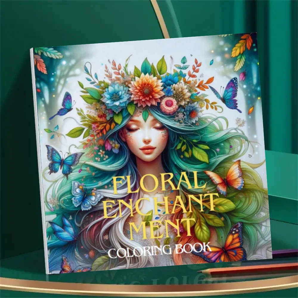 1 Stück Kunst-Malbuch Original verbessertes Papier 70 g/qm 22 Stück Einzelseiten Malbücher Geschenk für Urlaub Geburtstagsfeier Image