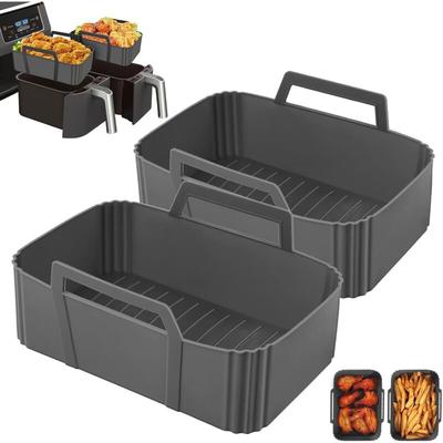 Ahlsen - Stück Silikonform Luftfritteuse Zubehör, ölfreie Fritteuse Heißluftfritteusenkorb Image
