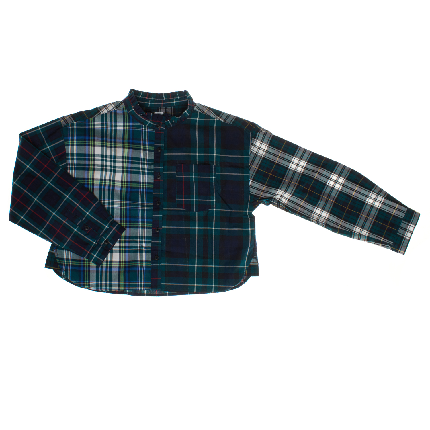 Langärmliges, kurzes Hemd 484117 für Mädchen Image