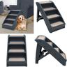 Escalier pliable à 4 marches pour chiens Gris foncé - escalier pour chien - escaliers pour chien