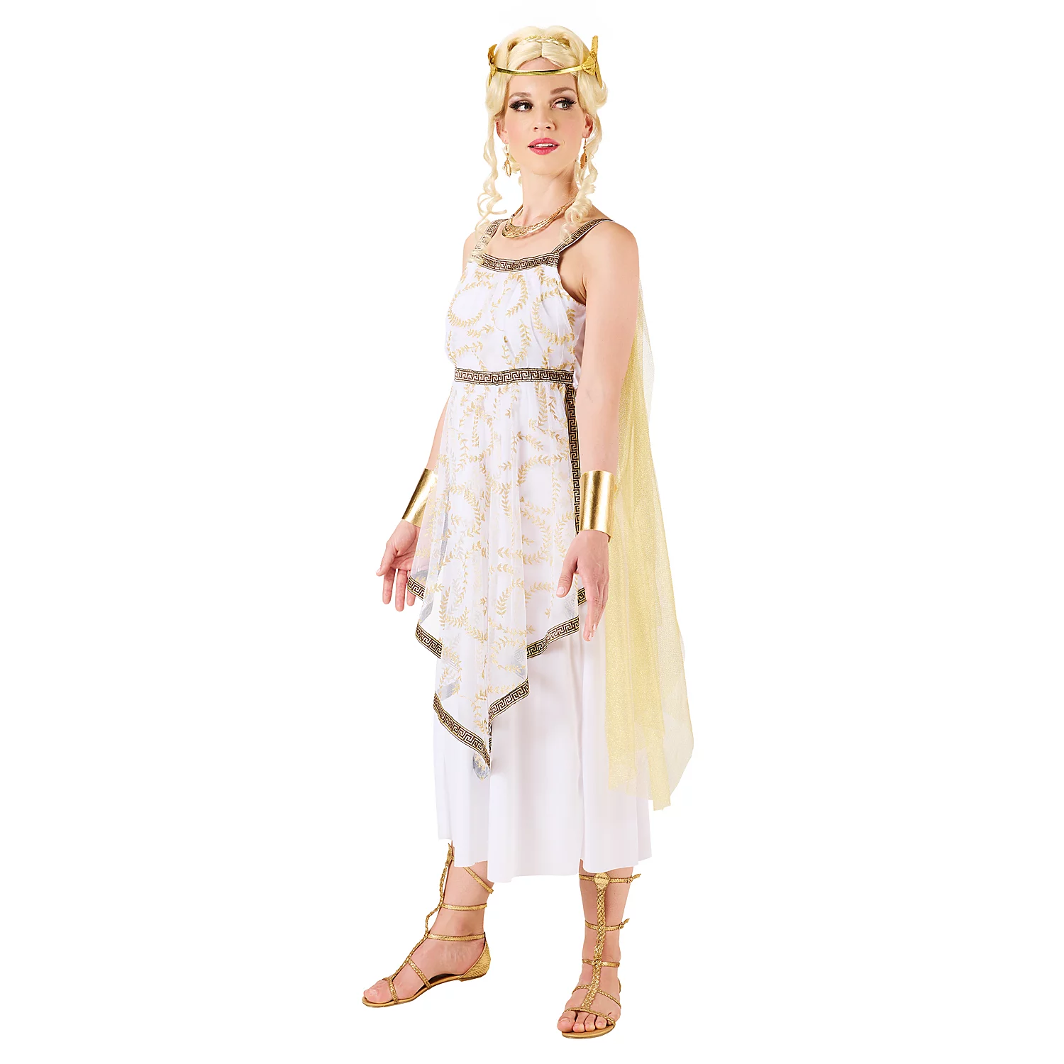 Kostüm Griechin, weiß/gold Image