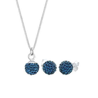 Elli - Kristalle 925 Silber Schmuck-Set 1 ct Damen