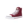 Sneaker ETHLETIC "White Cap Hi Cut", Gr. 42, rot (true blood, just weiß), Obermaterial: 100% Baumwolle; Futter: 100% Baumwolle; Decksohle: 100% Baumwolle; Sohle: 100% Naturkautschuk, Schuhe Canvassneaker Sneaker high Sneakerboots, Fairtrade Produkt