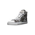 Sneaker ETHLETIC "White Cap Hi Cut", Gr. 45, schwarz-weiß (letters schwarz, just weiß), Obermaterial: 100% Baumwolle; Futter: 100% Baumwolle; Decksohle: 100% Baumwolle; Sohle: 100% Naturkautschuk, Schuhe Canvassneaker Sneaker high Sneakerboots,...