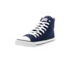 Sneaker ETHLETIC "White Cap Hi Cut", Gr. 46, blau (ocean blau just weiß), Obermaterial: 100% Baumwolle; Futter: 100% Baumwolle; Decksohle: 100% Baumwolle; Sohle: 100% Naturkautschuk, Schuhe Canvassneaker Sneaker high Sneakerboots, Fairtrade Produkt