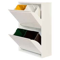 Metall-Recycling-Schrank PAT 4 in Weiß Image