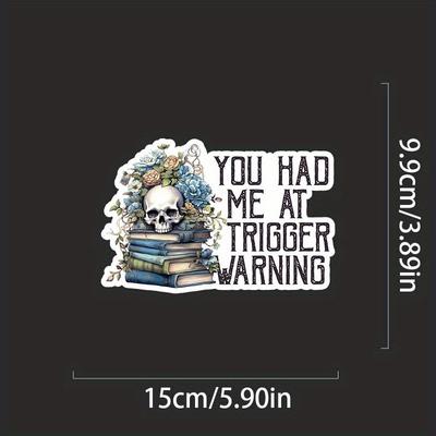 TEMU You Had Me At , Sm*t , Assistant Die Cut For Laptop Phone Skateboard, For Adult,