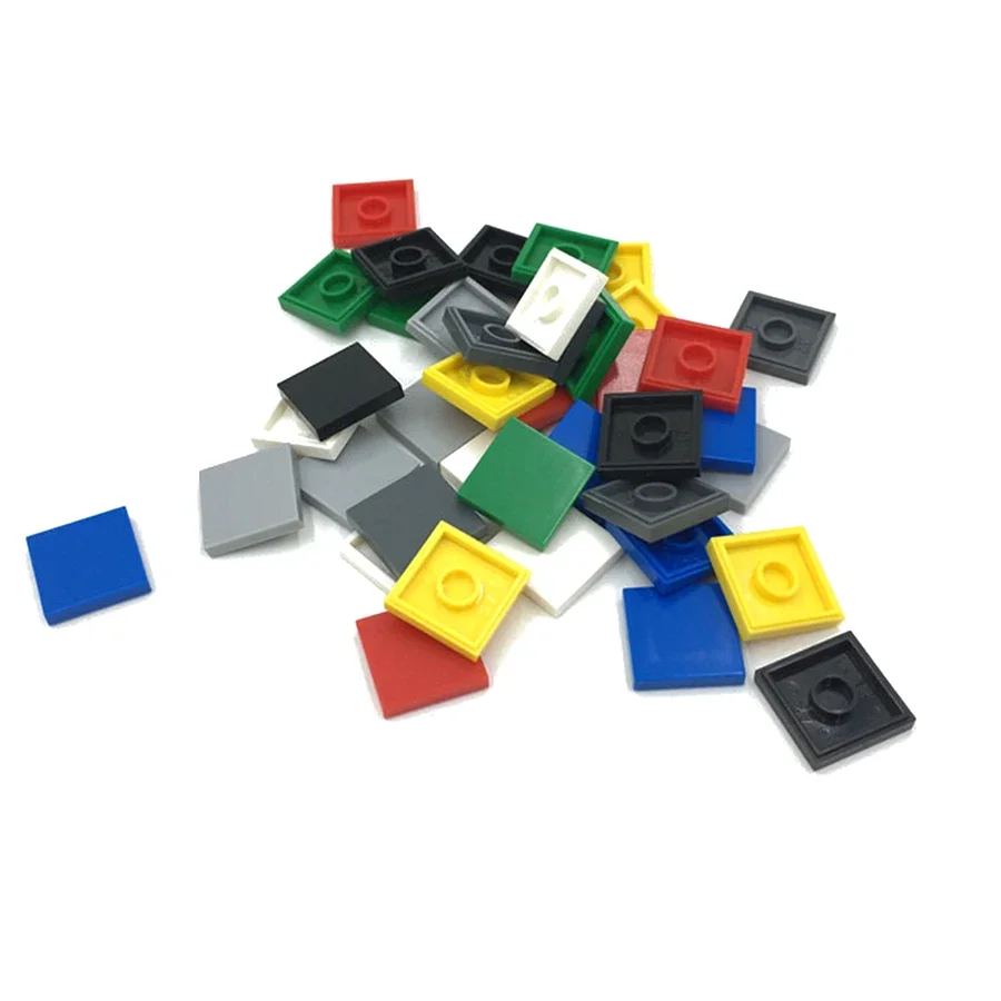 50 stücke DIY Bausteine 2*2 Figur Ziegel Keramik Fliesen 2x2 Pädagogisches Kreative MOC Ziegel 3068 glatte Flache Fliesen Spielzeug Image