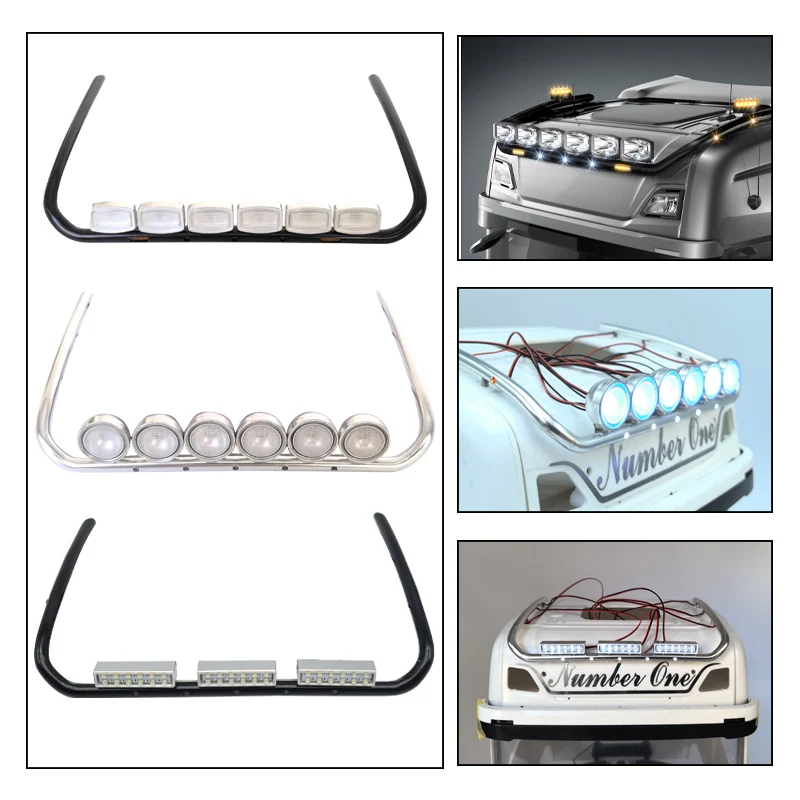 LED-Dachlichtspannung 3 V für 1/14 Tamiya RC Truck Car Scania 770s 56371 Volvo 56360 Diy Teile Spielzeug