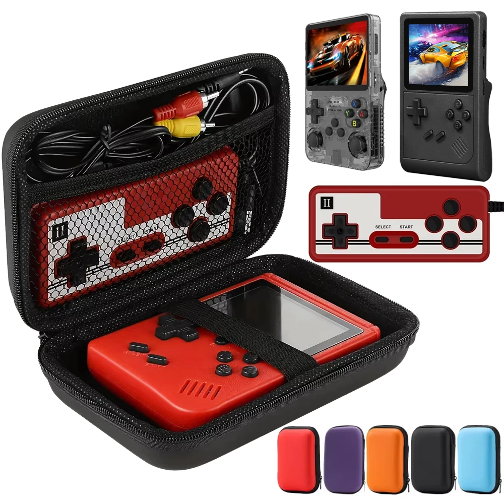 Tragetasche Lagerung Tasche Für R36S/GB300/FC/RG35XX Handheld Spielkonsole Reise Retro Mini Spiel Player Tragbare schutz Box Image