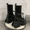 Hot 8 stiefel frau 2020 neue damen casual stretch stoff socken stiefel mode Kreuz-gebunden frauen schuhe plattform stiefel