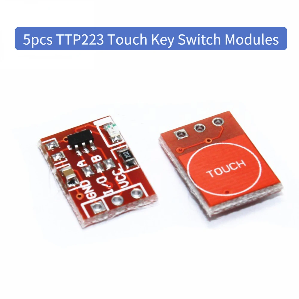 5 stücke TTP223 Touch Sensor Modul Kondensator Typ Kapazitive Touch Schalter Taste Selbst-Lock Modul Für Arduino Image