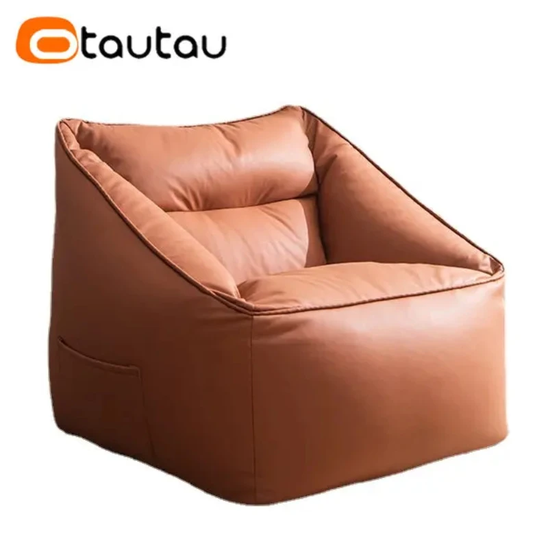 Otautau Erwachsene Kunstleder Sitzsack Abdeckung kein Füllstoff Einzels ofa Hocker Ottomane Sessel Sitzsack Stuhl faul Couch sf054