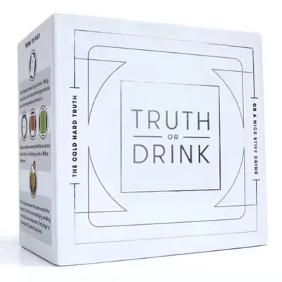 Kartenspiel „Truth or Drink“ ab 21 Jahren für 3–8 Spieler. Brettspiel Image